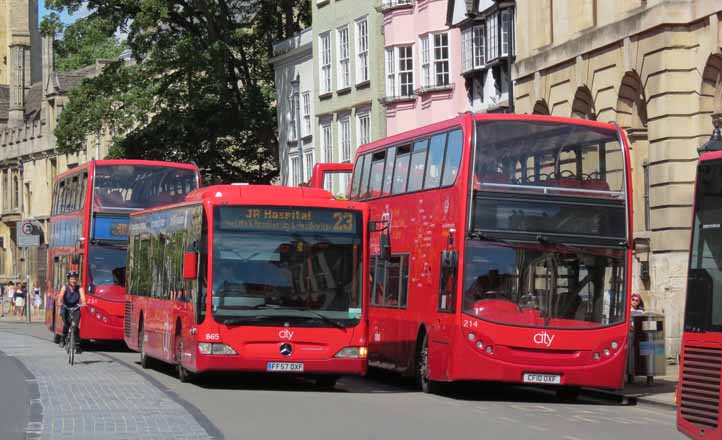 Oxford Scania N230UD ADL Enviro400 231 and 214 plus Mercedes Citaro 865